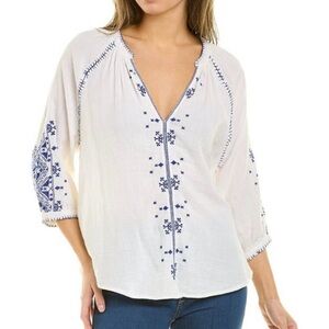 ba&sh Eglantine Embroidered Blouse - S